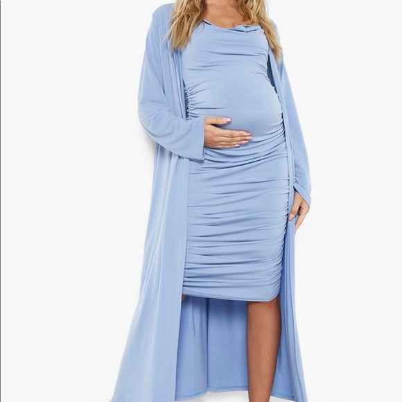 Boohoo Maternity dress and duster coat - Picture 2 of 4